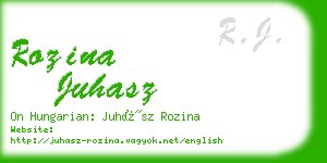 rozina juhasz business card